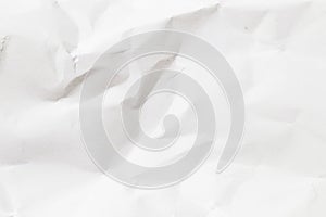 White wrinkled paper texture