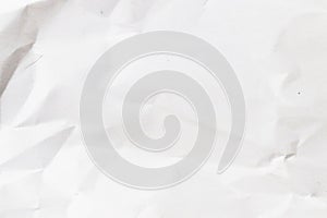White wrinkled paper texture