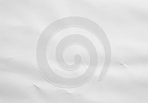 White wrinkled paper texture with soft