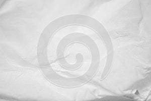 White wrinkled tissue paper