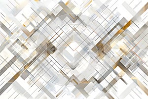 White and Yellow Abstract Background With Squares