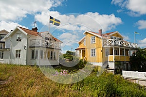 White and yellow houses