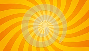 White And Yellow Sunburst Background - Twisted Wallpaper Vector Illustration