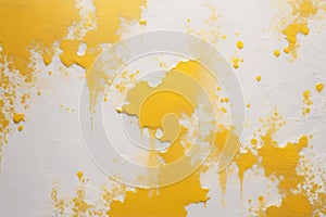 White and yellow textured wall background painted.
