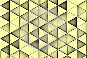 WHITE YELLOWISH TRIANGLES RELIEF BACKGROUND WITH SHADOWS