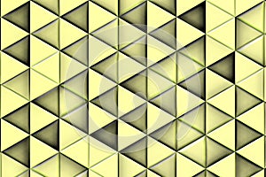 WHITE YELLOWISH TRIANGLES RELIEF BACKGROUND WITH SHADOWS photo