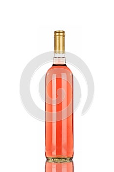 White zinfandel wine bottle