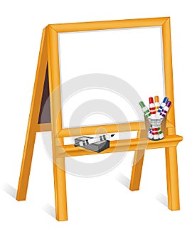 Whiteboard Easel with Markers