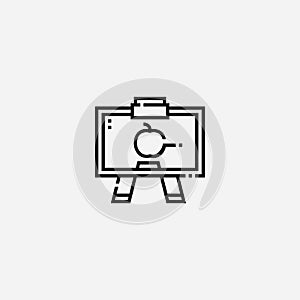 Whiteboard vector icon sign symbol
