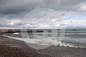 Whitefish Point Beach, Lake Superior, Chippewa County, Michigan, USA photo