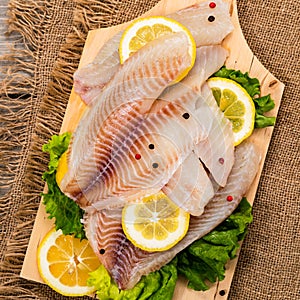 Whitefish Tilapia Fish Raw Fillet