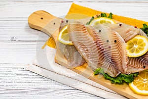 Whitefish Tilapia Fish Raw Fillet