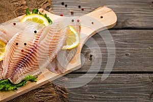 Whitefish Tilapia Fish Raw Fillet