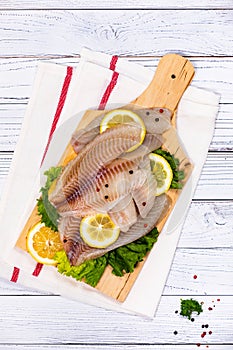 Whitefish Tilapia Fish Raw Fillet