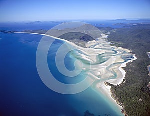 Whitehaven Beach on Whitsunday Island.