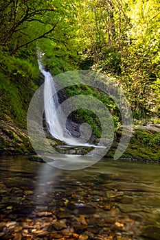 Whitelady waterfall, Lydford gorge
