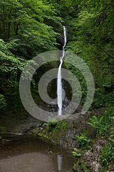Whitelady Waterfall at Lydford Gorge in Devon UK