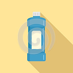 Whiteness bottle icon, flat style photo