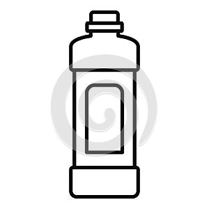 Whiteness bottle icon, outline style photo