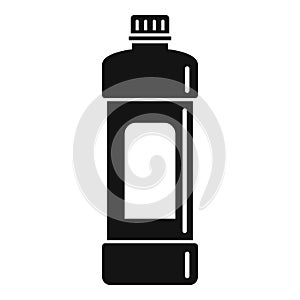 Whiteness bottle icon, simple style photo
