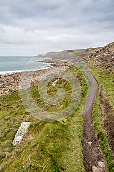 Whitesand bay in cornwall england UK