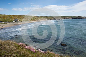 Whitesands Bay by St Davids Pembrokeshire West Wales UK