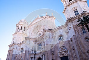 Whitestone cathederal towering over Cadiz.