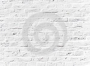 Whitewashed brick wall