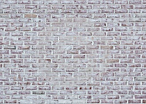 Whitewashed brick wall texture