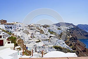 Whitewashed buildings of Oia, Santorini