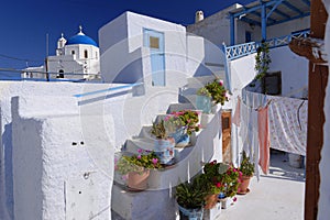 Whitewashed buildings of Santorini