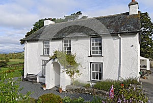 Whitewashed country cottage