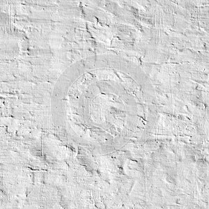 Whitewashed Old Brick Wall Uneven Bumpy Rough Rustic Background photo
