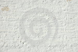 Whitewashed Retro Brick Wall Uneven Bumpy Rough Rustic Background
