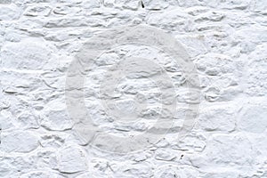 Whitewashed Stone Exterior Wall