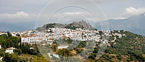 The whitewashed village Gaucin, Cadiz Province, Andalusia, Spain