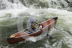 Whitewater Canoeist