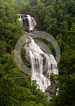 Whitewater Falls in Jocassee Gorge North Carolina