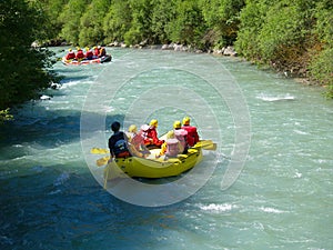 Whitewater rafting