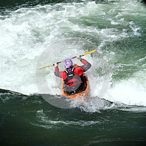 Whitewater rafting