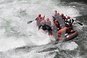 Whitewater rafting