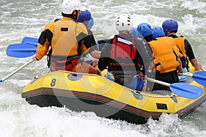 Whitewater rafting