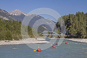Whitewater rafting on the Lech