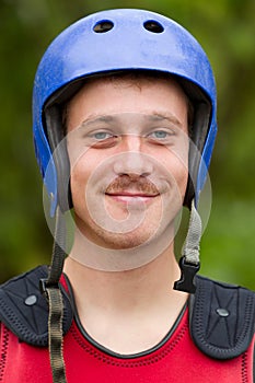 Whitewater Rafting Prepared Man Portrait