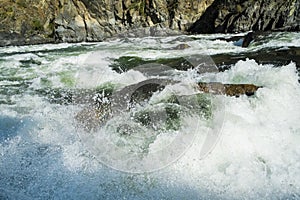 Whitewater rapids in Hells Canyon, Idaho