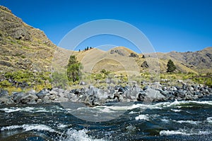 Whitewater rapids in Hells Canyon, Idaho