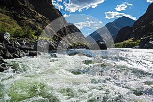 Whitewater rapids in Hells Canyon, Idaho