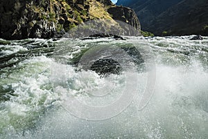 Whitewater rapids in Hells Canyon, Idaho