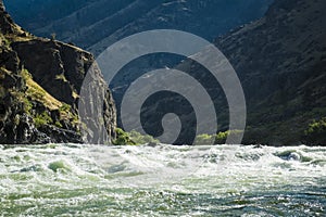 Whitewater rapids in Hells Canyon, Idaho