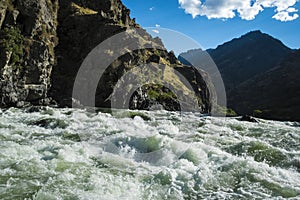 Whitewater rapids in Hells Canyon, Idaho